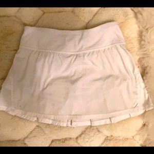 White tennis skirt!